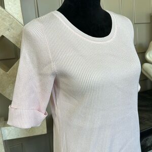 Premise pink sweater short sleeve round neck Size Large